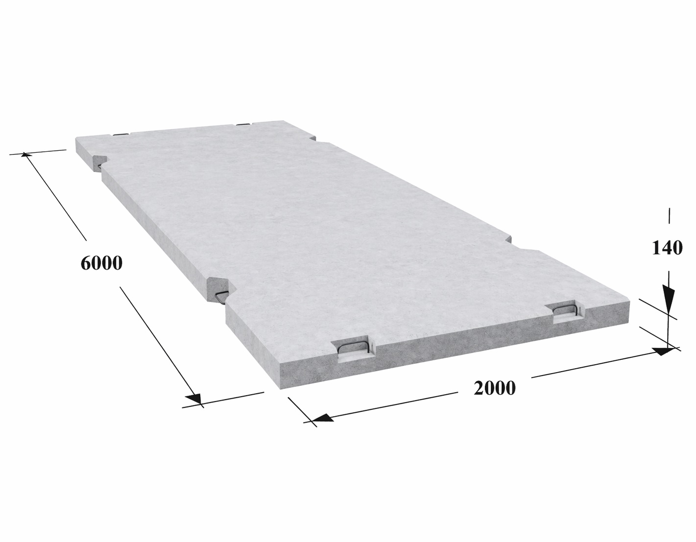 Аэродромная плита ПАГ-14 ГОСТ 25912.0-91